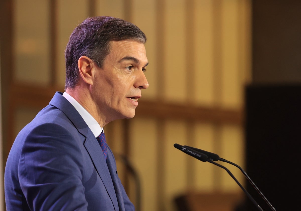 El presidente del Gobierno, Pedro Sánchez