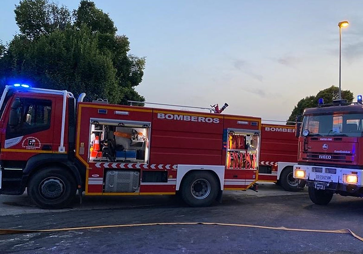 Coches de Bomberos en una actuación en Córdoba