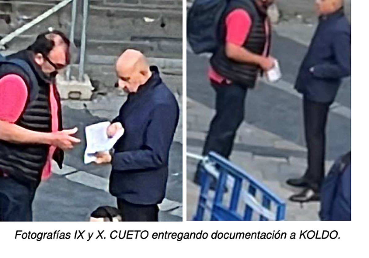 El asesor  Koldo García y el empresario tras Soluciones de Gestión, Juan Carlos Cueto, en una imagen del sumario