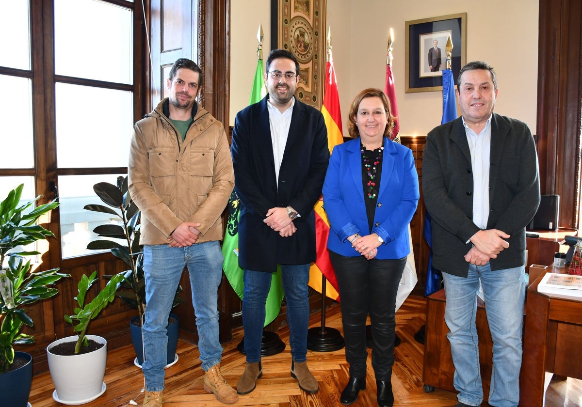 Víctor Domínguez, Javier Carrillo, Concepción Cedillo y Pablo Barroso