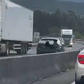 Cazado en una autovía conduciendo en sentido contrario y triplicando la tasa de alcohol