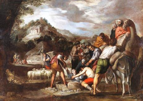 Imagen secundaria 1 - Arriba, Ágar e Ismael'. Debajo, dos de los cuadros del pintor cordobés que conserva el Museo del Prado, que corresponden a una serie de la vida del patriarca José.