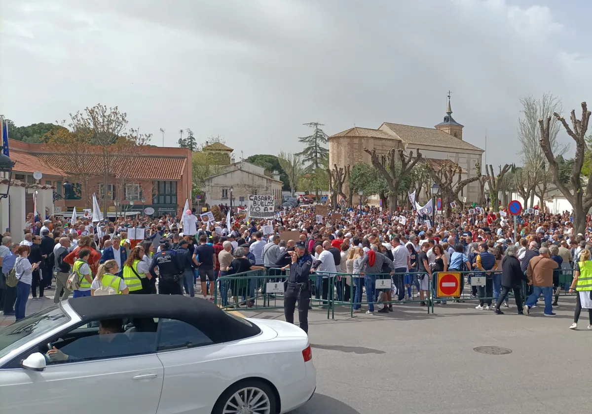 Manifestación contra la planta de biogás