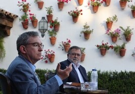 Santiago Posteguillo, Luz Gabás y Calvo Poyato, en las Jornadas de Novela Histórica de Baena