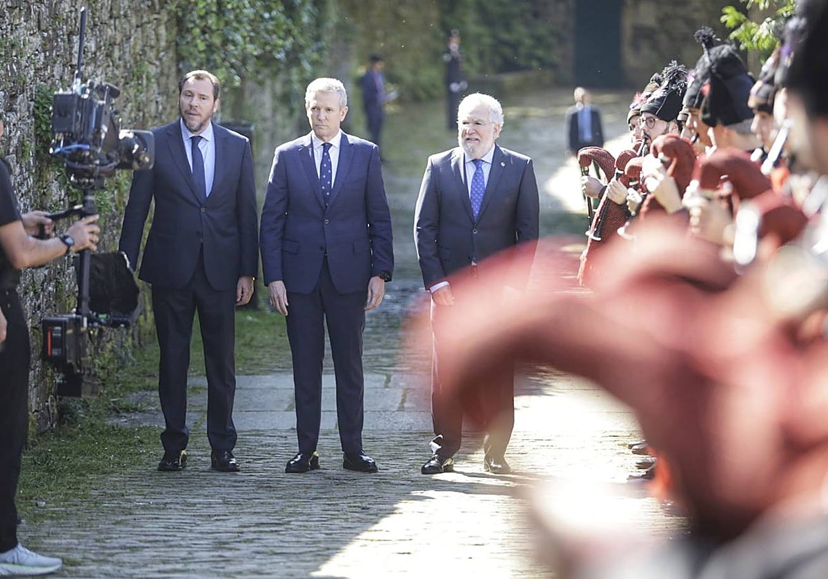 Un momento de la toma de posesión de Rueda, este sábado