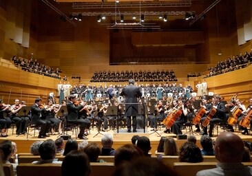 Más de 400 intérpretes protagonizan en Valladolid el estreno mundial de la Novena Sinfonía de Beethoven en castellano