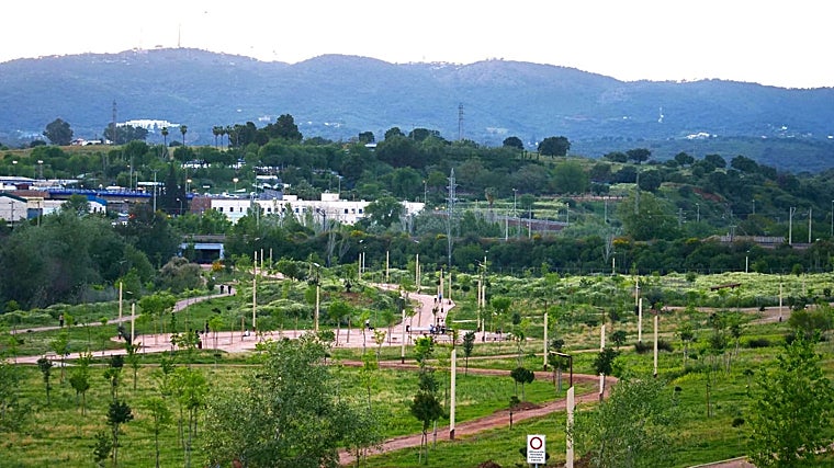 Panorámica de la zona norte del Parque de Levante