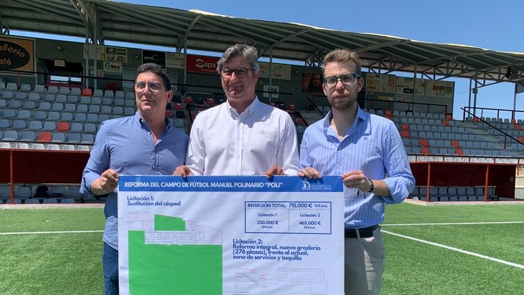 La inversión en la reforma del campo de fútbol de Puente Genil suma 715.000 euros