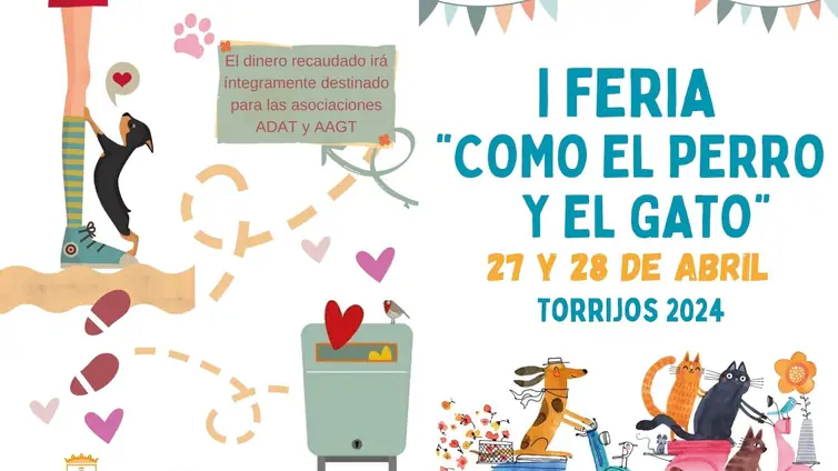 Torrijos acogerá la I Feria 'Como el perro y el gato' los días 27 y 28 de abril