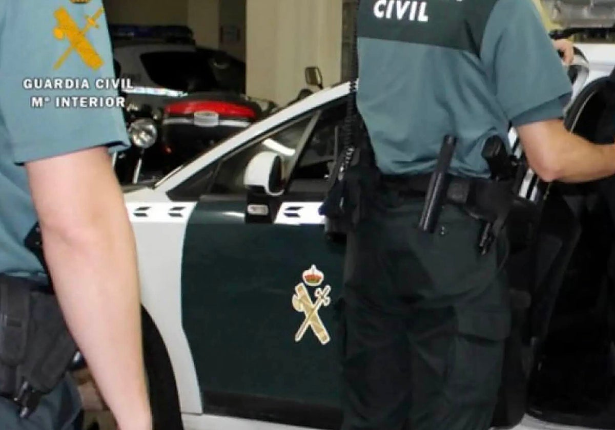 Agentes del Instituto Armado trasladan a un sospechoso