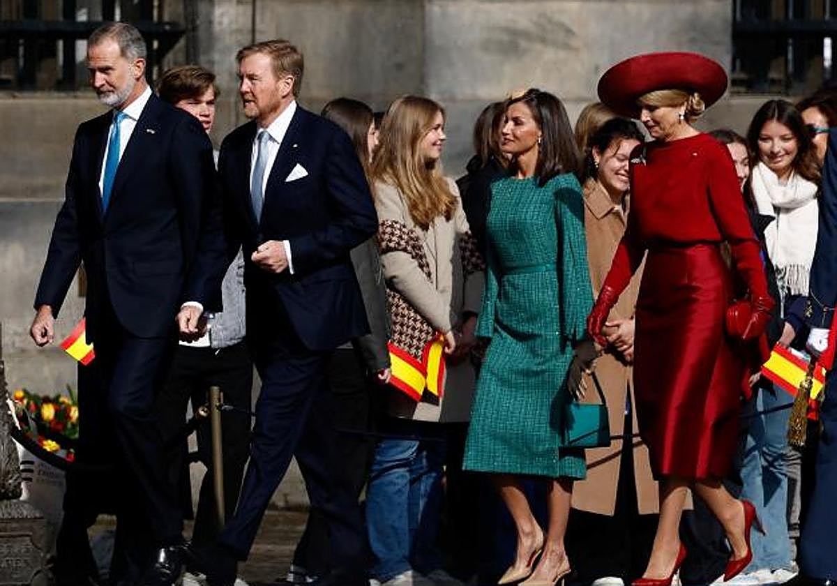 Don Felipe y Doña Letizia junto a Guillermo y Máxima de Países Bajos