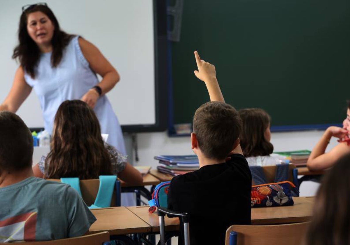 Clases en un colegio de Córdoba