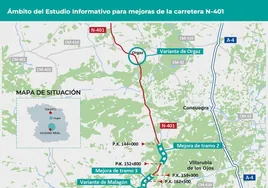 La reforma de la N-401 pone en seria duda la esperada autovía Toledo-Ciudad Real