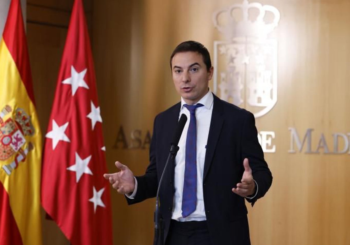 El portavoz socialista en la Asamblea de Madrid, Juan Lobato