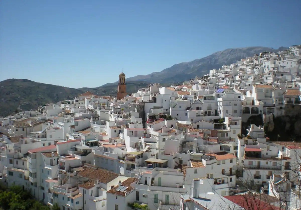 Vista panorámica de Cómpeta, uno de los principales pueblos de la Axarquía