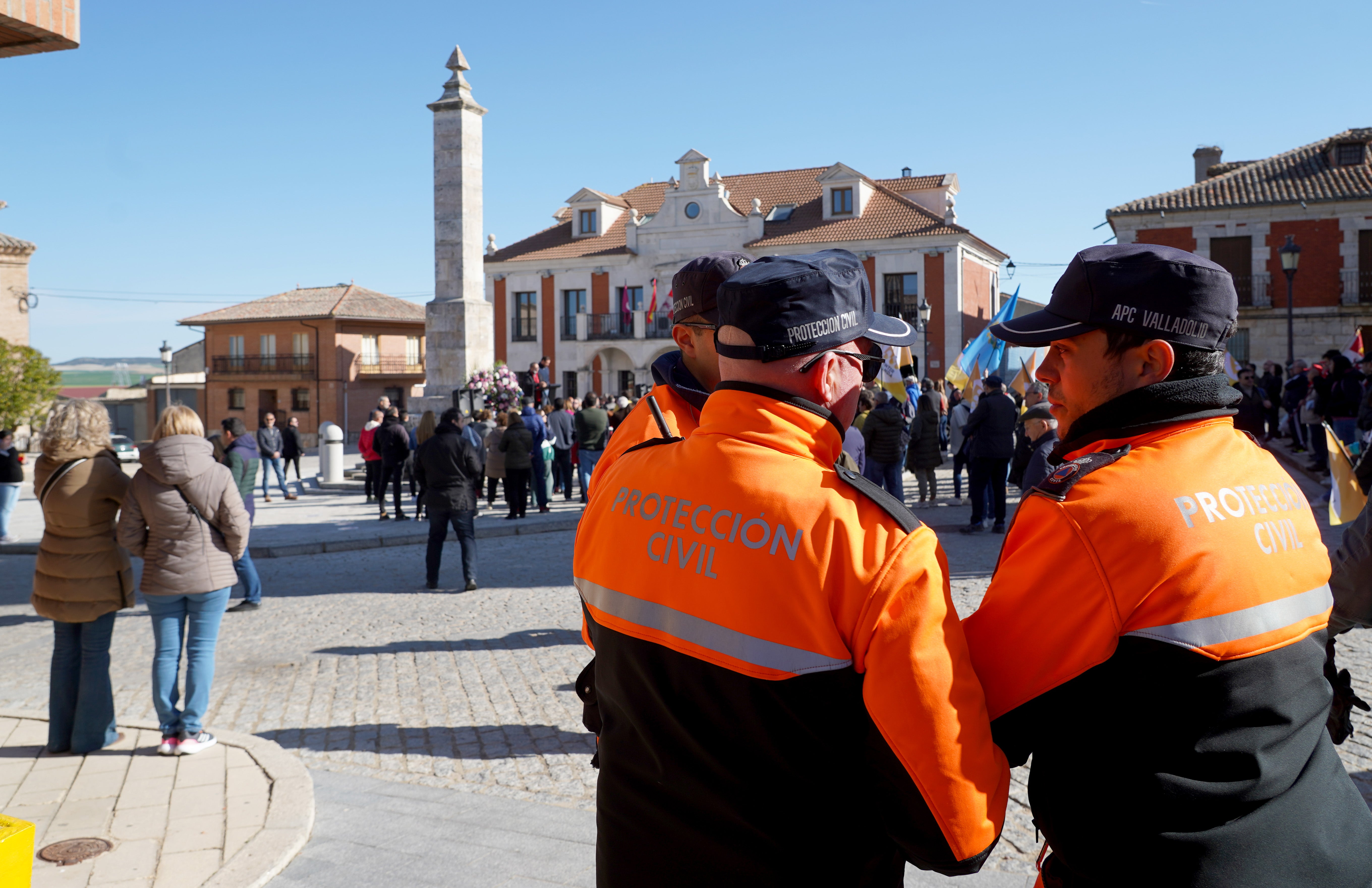 El monolito en honor a los comuneros en Villalar