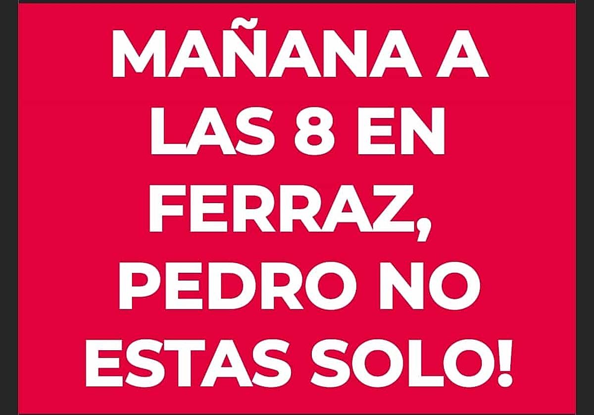 Manifestaciones a favor y en contra de Pedro Sánchez coinciden este jueves por la tarde en Ferraz