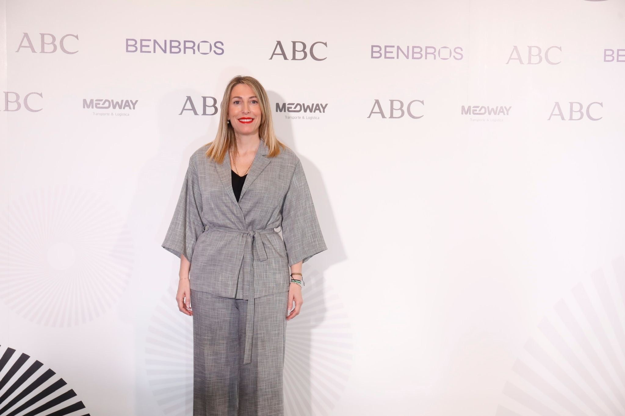 La presidenta de Extremadura, María Guardiola, a su llegada al Foro ABC este viernes, celebrado en la sede de Vocento en Madrid