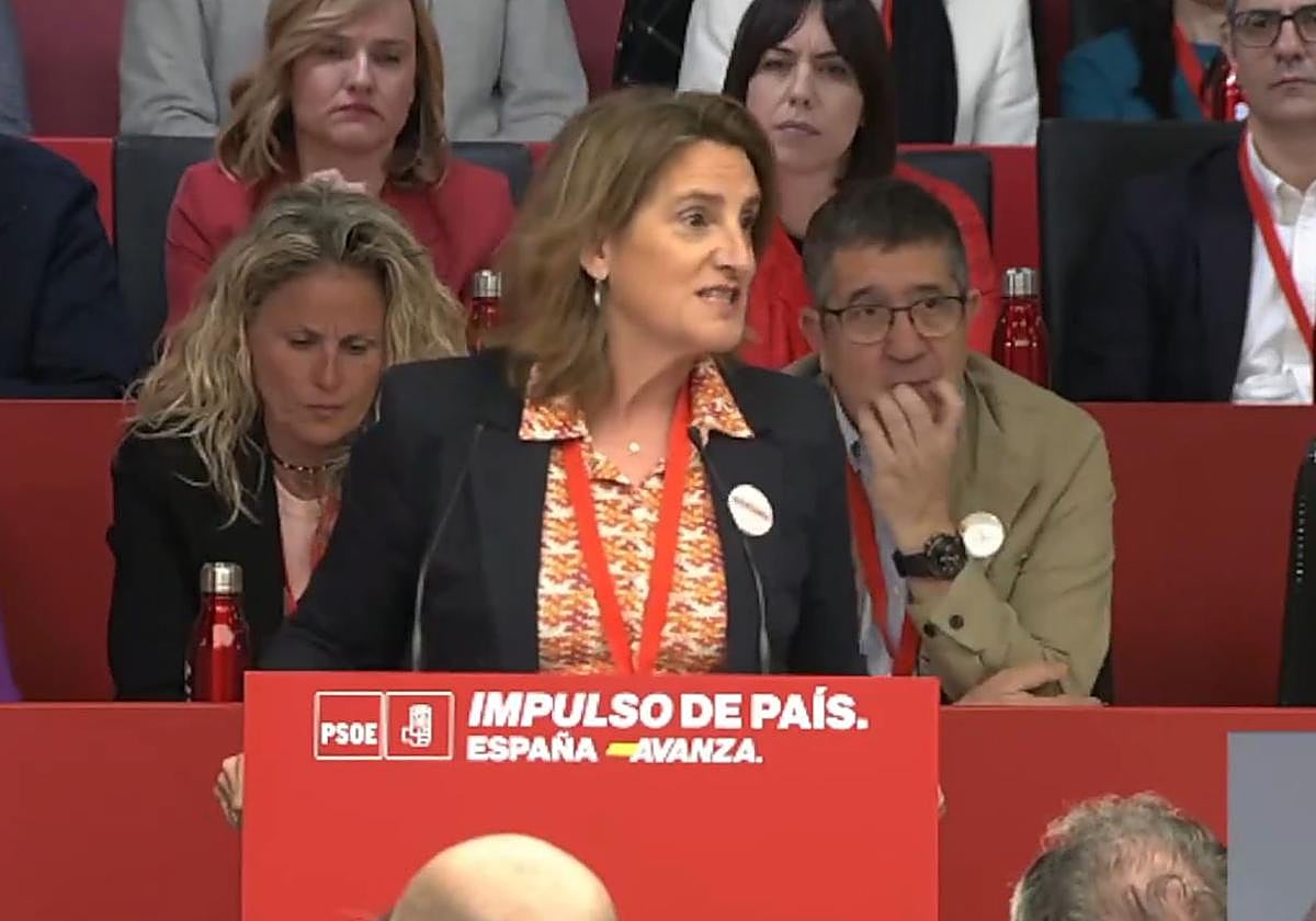 Teresa Ribera, en el Comité Federal del PSOE