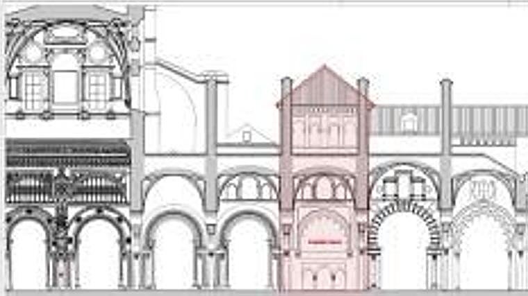 Plano de la Capilla Real que hay depositados en la colección de la Real Academia de San Fernando de Sevilla.