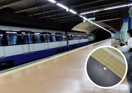 El motivo por el que en los andenes del Metro de Madrid hay estas chapas doradas