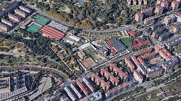 Imagen antes - El aspecto actual del entorno de la Ermita del Santo y la recreación del proyecto