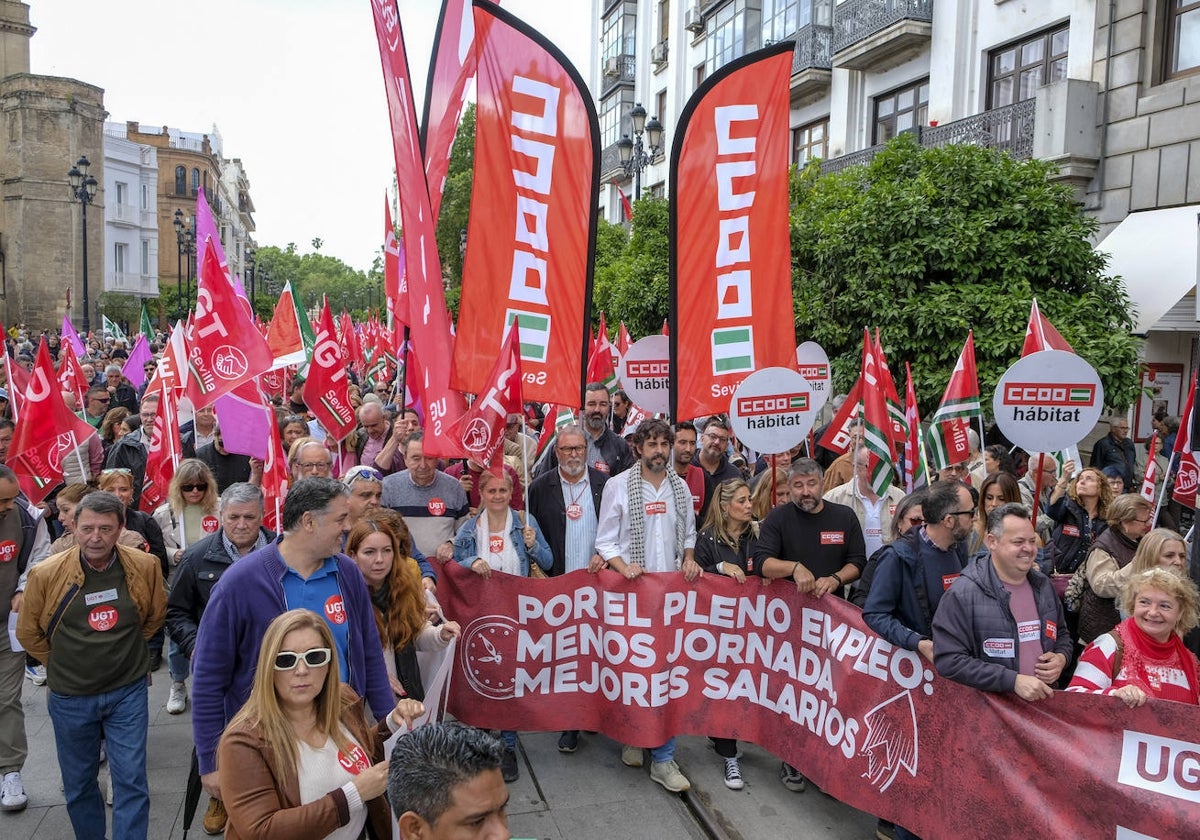 Manifestación del 1 de Mayo este miércoles en Sevilla