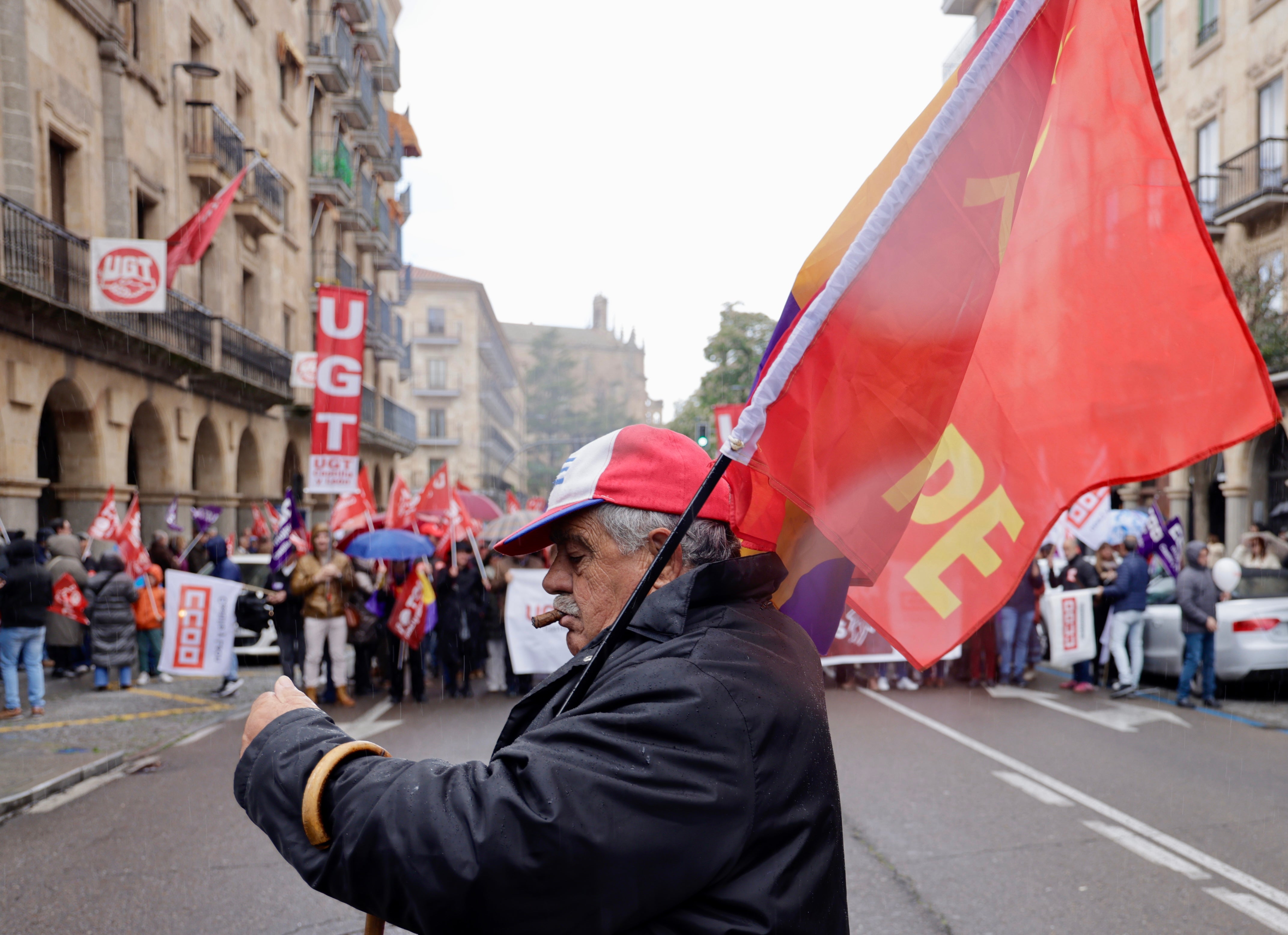 Marcha del Primero de Mayo en Salamanca