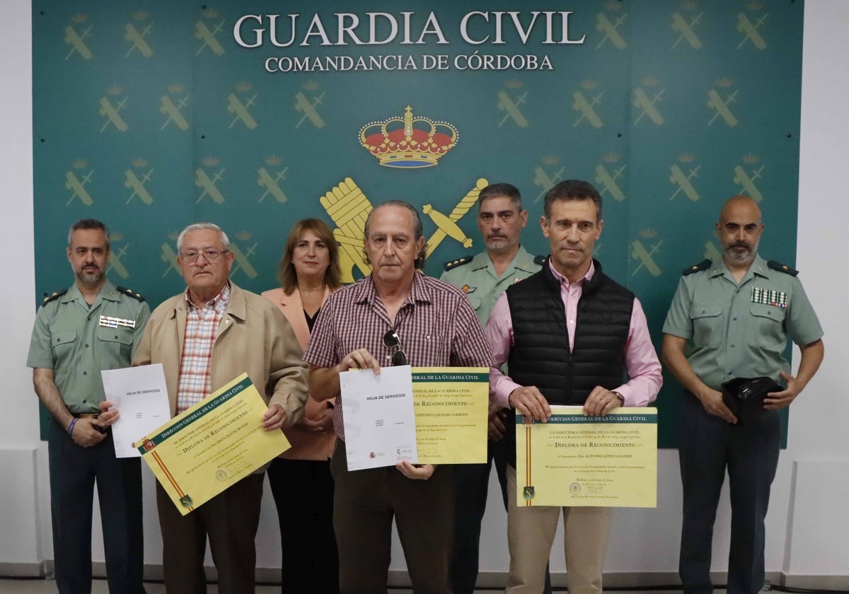 Un momento del acto celebrado en la Comandancia de la Guardia Civil