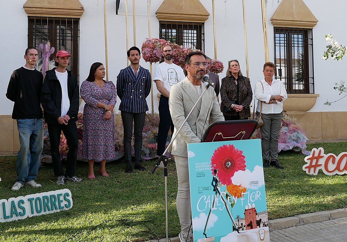 El alcalde de Cañete de las Torres, durante la presentación del evento