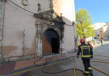 Un detenido por un incendio en el convento de las Concepcionistas en Cuenca
