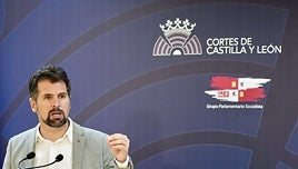 Tudanca exige «retirar de inmedia» la proposición de Ley de Concordia de Castilla y León