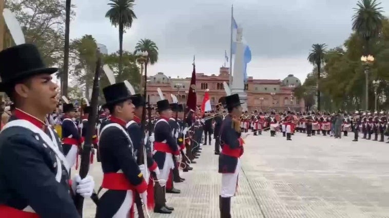El Ejército de Argebntina lleva a cabo su primer cambio de guardia de regimientos históricos
