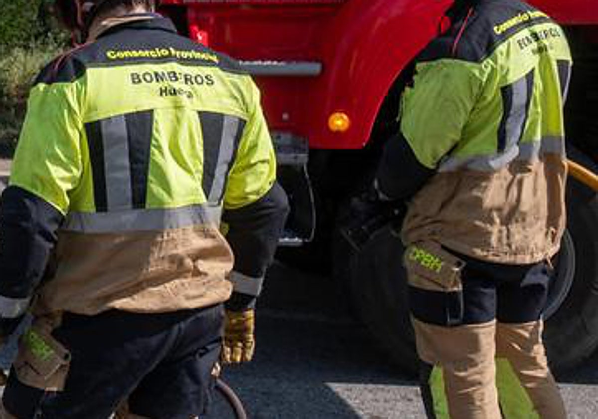 Bomberos del Consorcio de Huelva, en una imagen de archivo