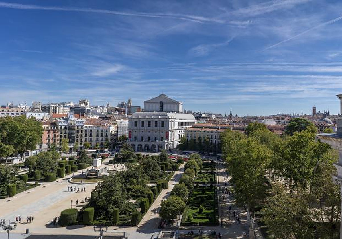 Perspectiva del Palacio Real
