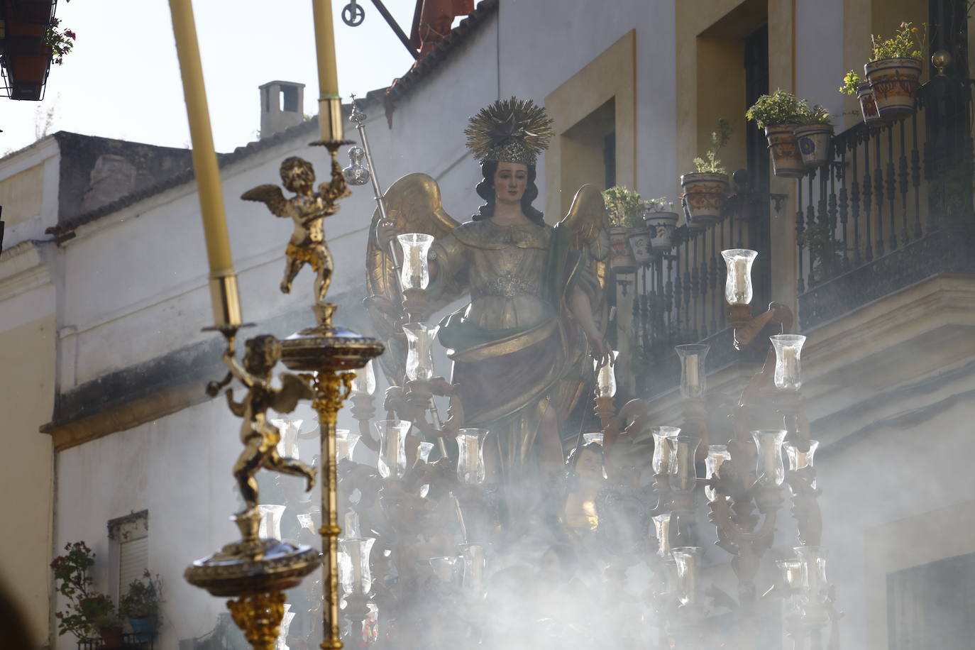 Fotos: La elegante procesión del Arcángel San Rafael en Córdoba