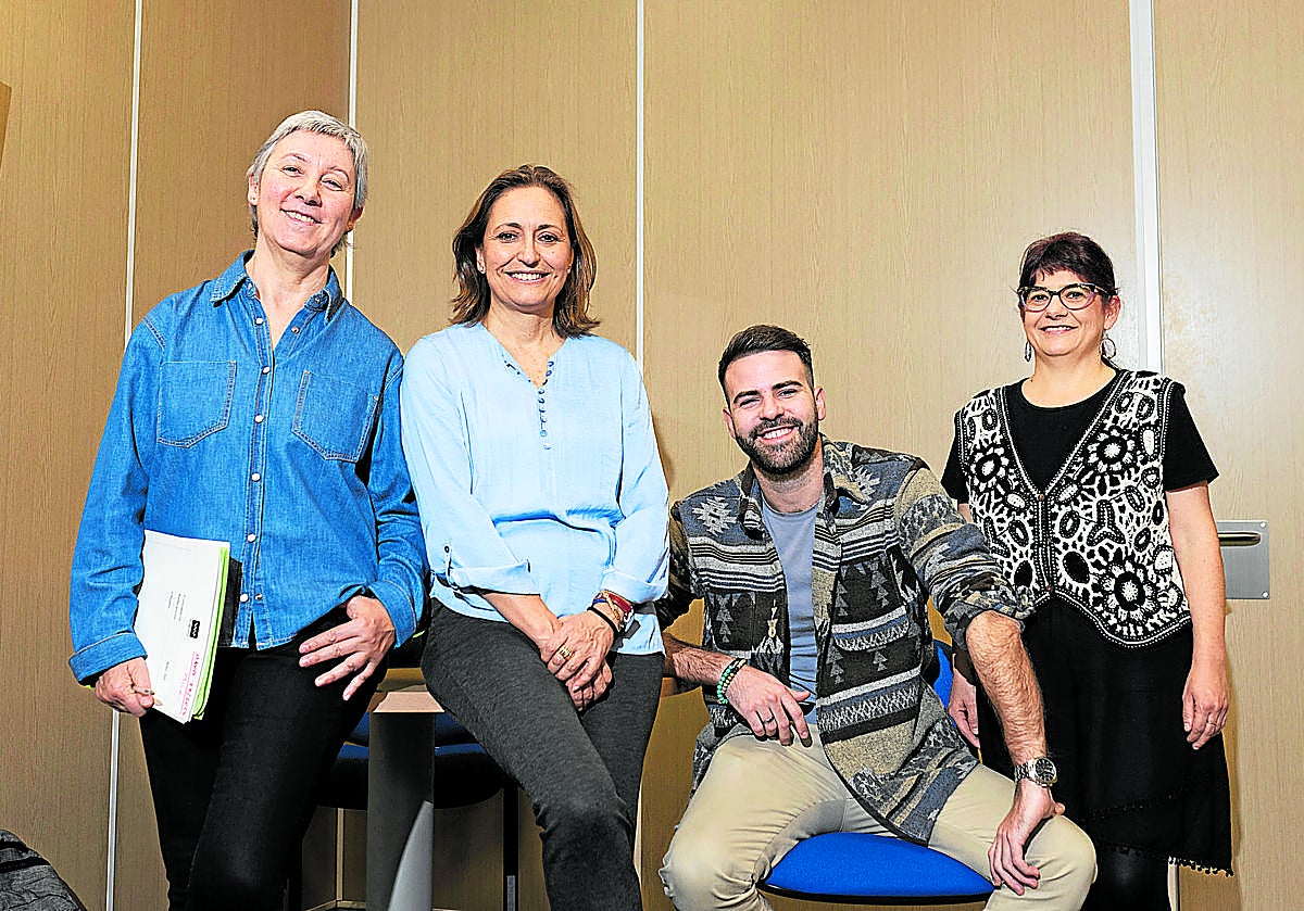El equipo de trabajo de la Oficina de Víctimas de la calle Albarracín
