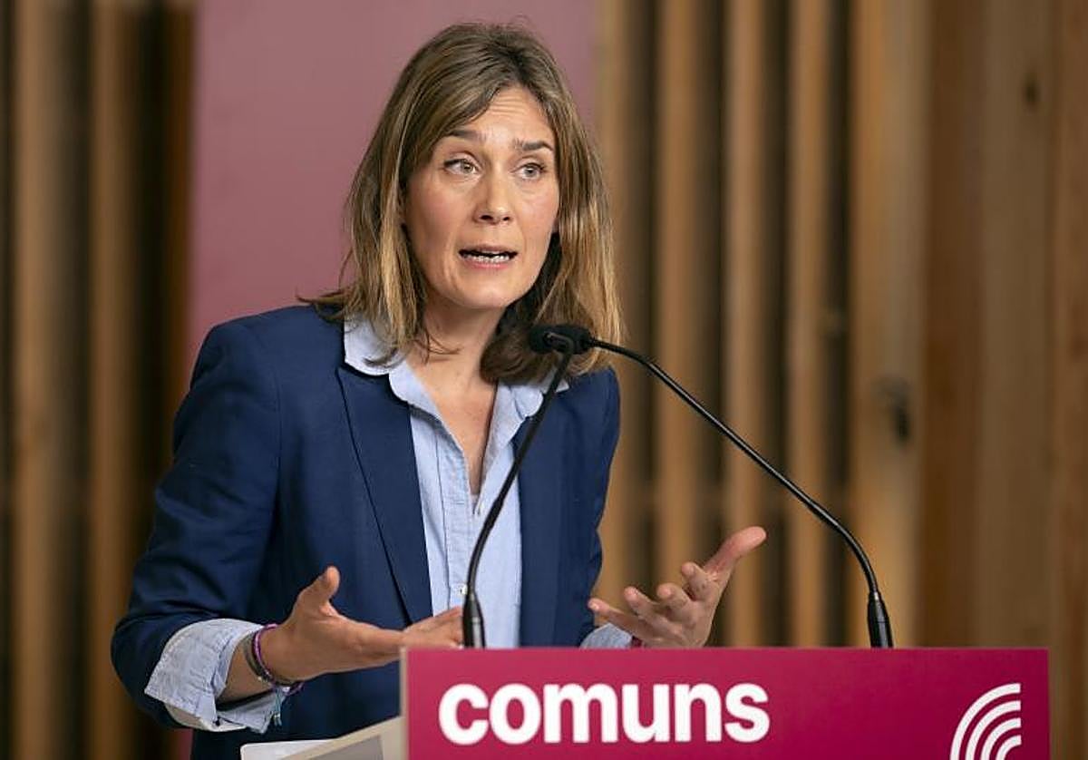 Jéssica Albiach, candidata de Comuns Sumar en las elecciones de Cataluña