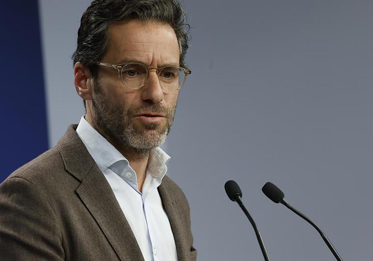 El portavoz del PP, Borja Sémper, este lunes en Génova