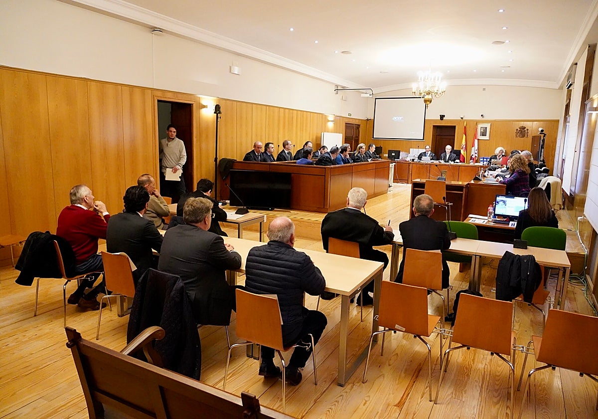 Imagen de archivo de una sesión del juicio en la Audiencia de Valladolid