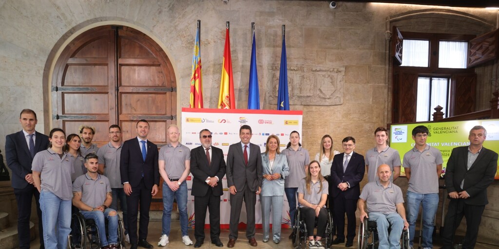 Mazón traslada el apoyo de la sociedad valenciana a los atletas paralímpicos preseleccionados para París 2024