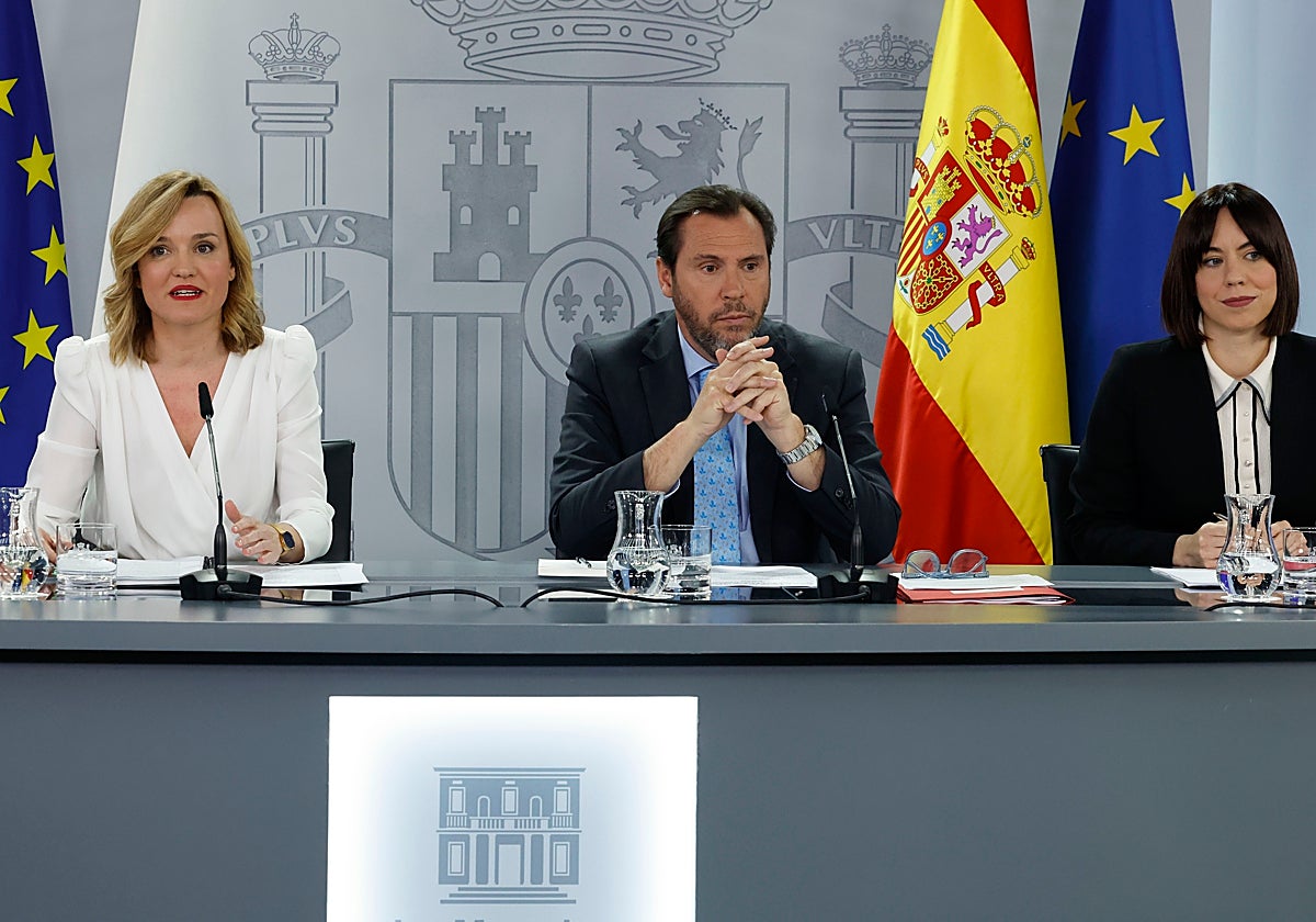 Óscar Puente, este martes en La Moncloa