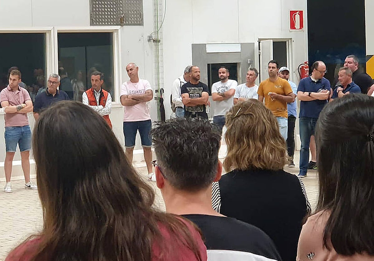 Reunión de trabajadores de Siro de Aguilar, en una imagen de archivo