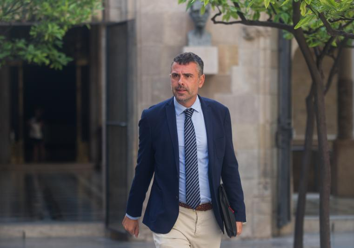 Santi Vila, en el Palacio de la Generalitat, cuando era consejero del Govern de Carles Puigdemont