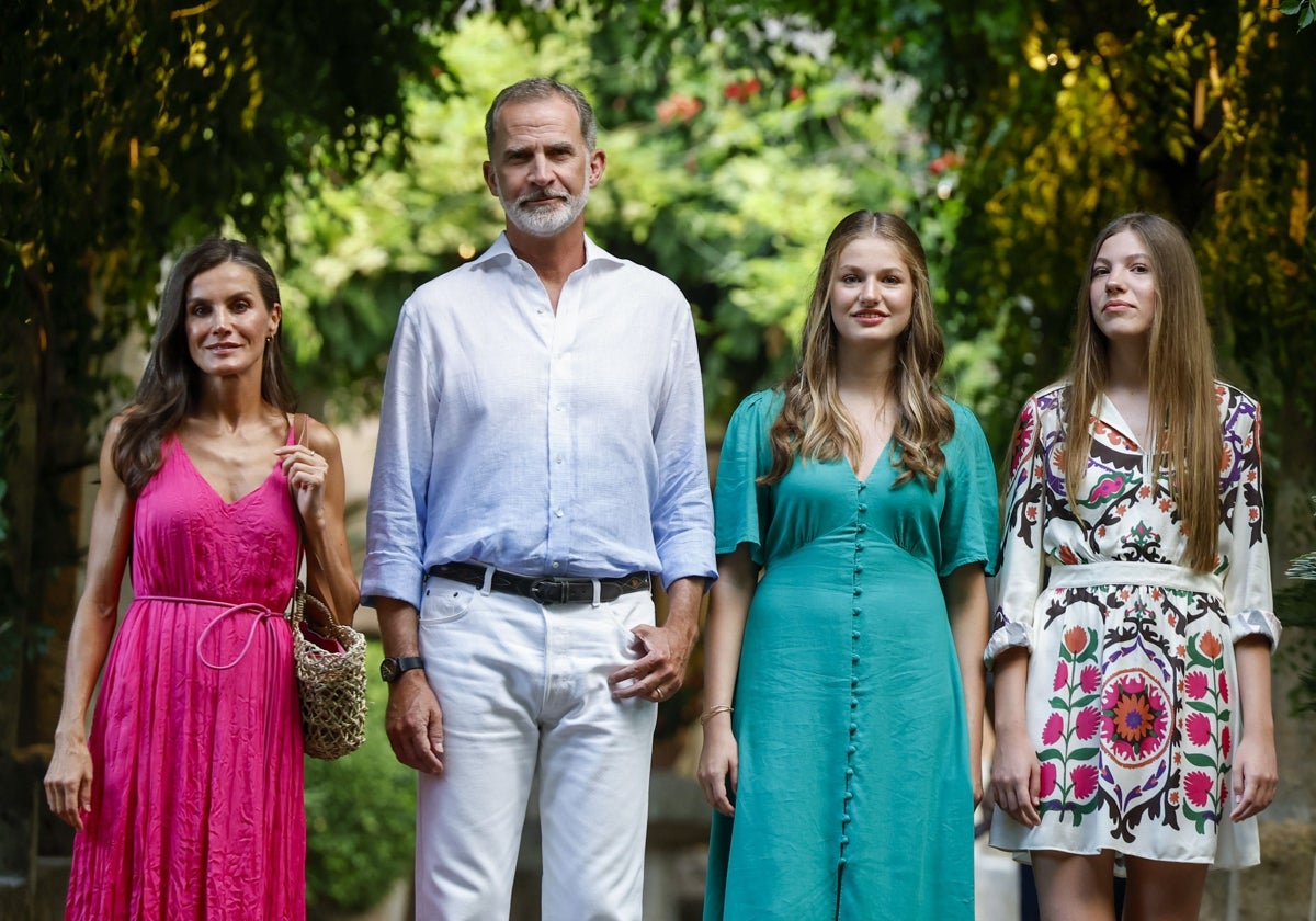 Los Reyes y sus hijas, el pasado verano, en Mallorca