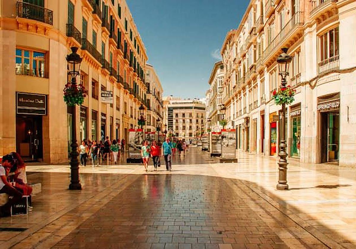 La calle Larios de Málaga es de las más elegantes de España