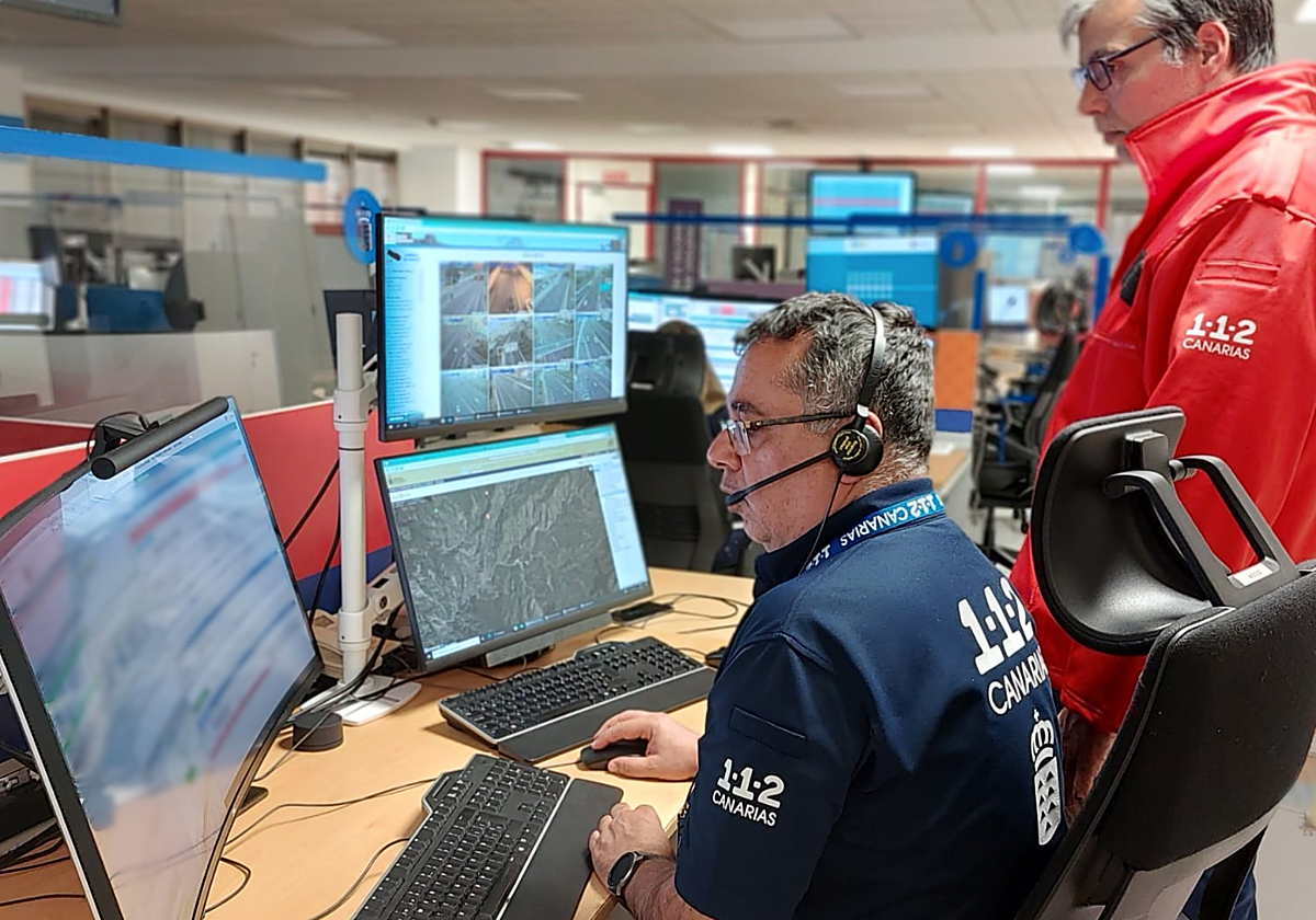 Sala operativa del 112 Canarias