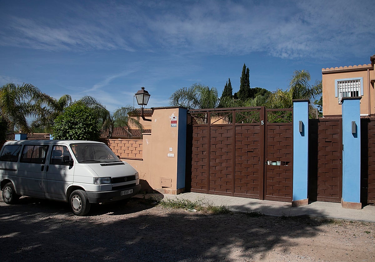 Chalé donde sucedieron los hechos en El Brillante con una mujer herida y un fallecido