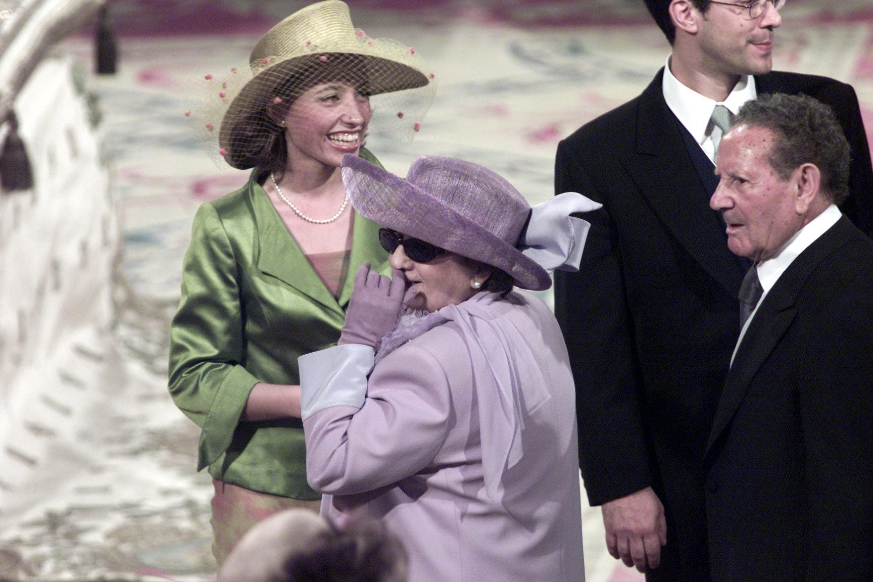 Los abuelos maternos de Doña Letizia, Francisco Rocasolano y Enriqueta Rodríguez, en el interior de la catedral. Enriqueta falleció en 2008 con 89 años y Francisco lo hizo siete años más tarde, en 2015, con 98 años. 