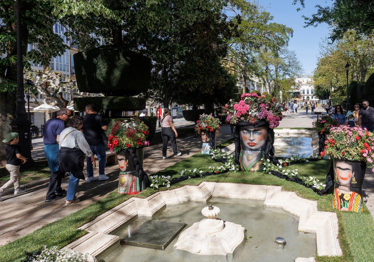 Inauguración de la Fiesta de las Flores en Burgos